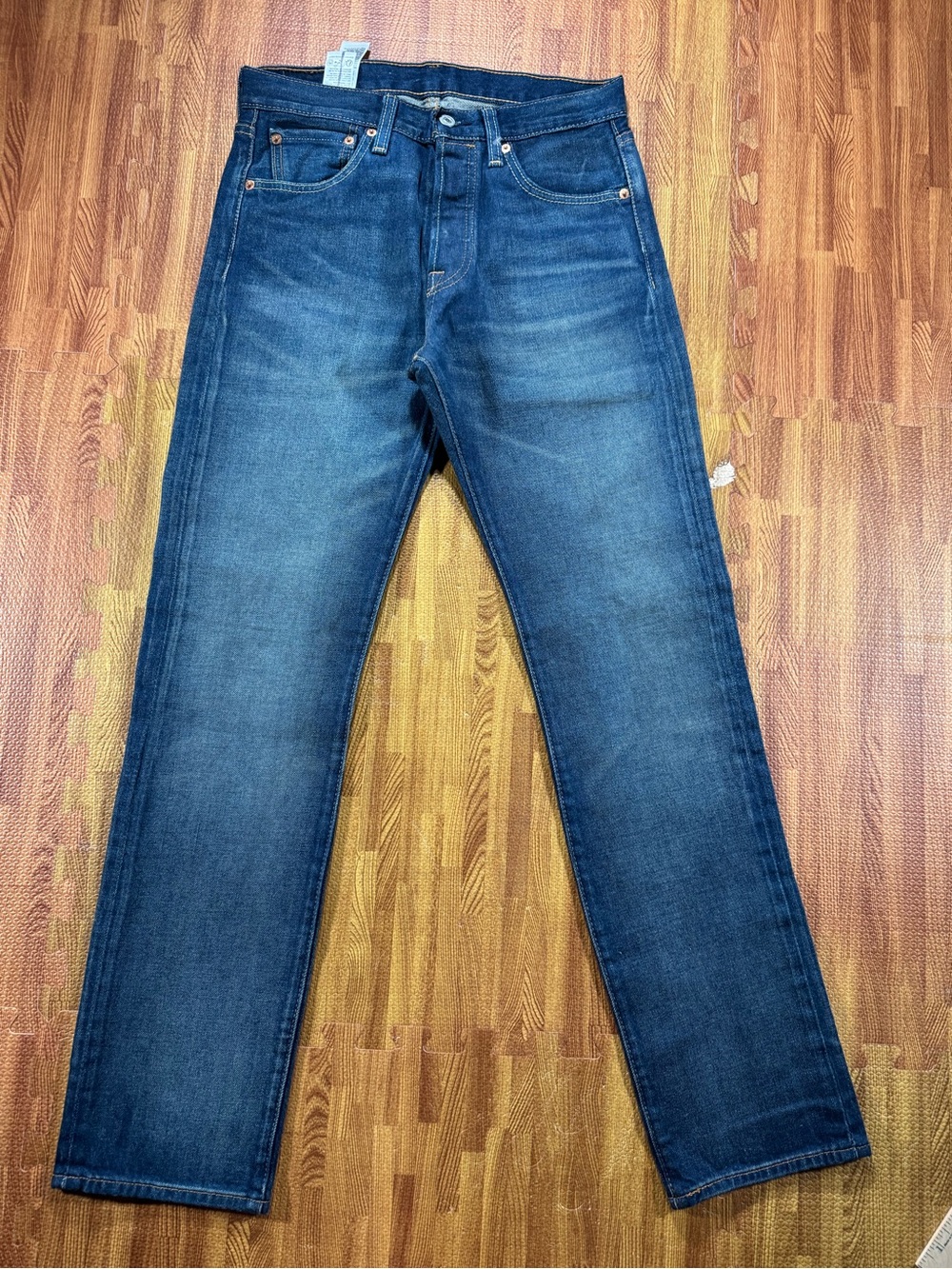 Levi's Straight-Leg Men's Jeans in Deep Blue Wash